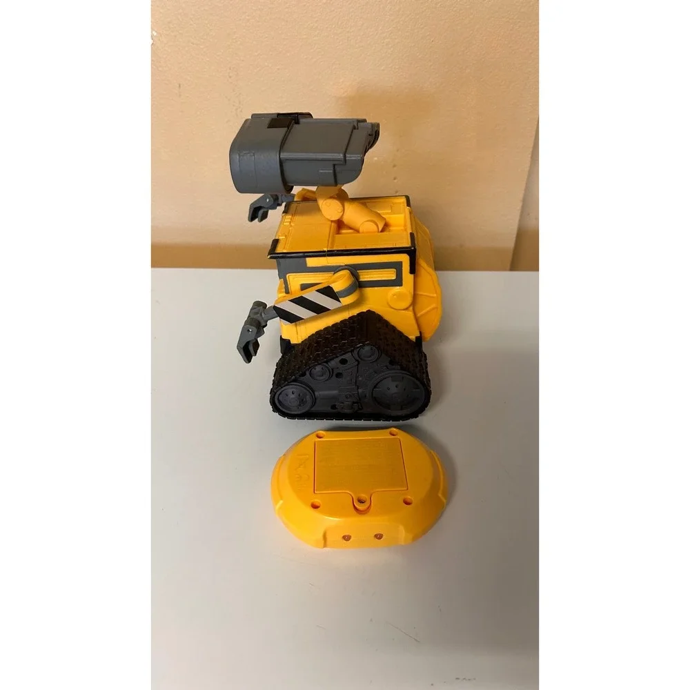 Disney Pixar Wall-E Remote Control Robot Toy with Light Up Eyes Yellow Grey